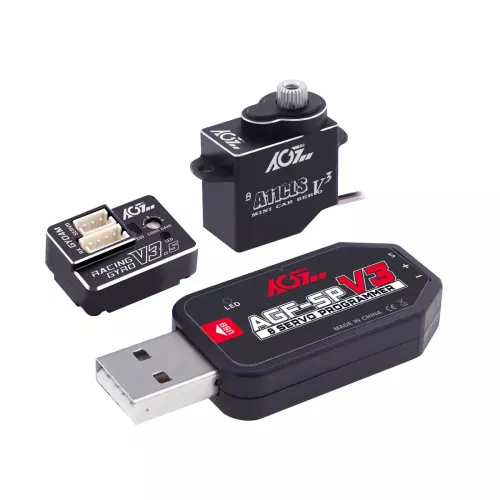 AGFRC A11CLS V3 – микро цифровой серво 1.4KG coreless, программируемый для Mini Z 1/28–1/18