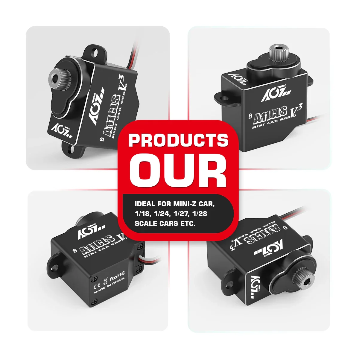 AGFRC A11CLS V3 – микро цифровой серво 1.4KG coreless, программируемый для Mini Z 1/28–1/18 AGFRC A11CLS V3 – микро цифровой серво 1.4KG coreless, программируемый для Mini Z 1/28–1/18