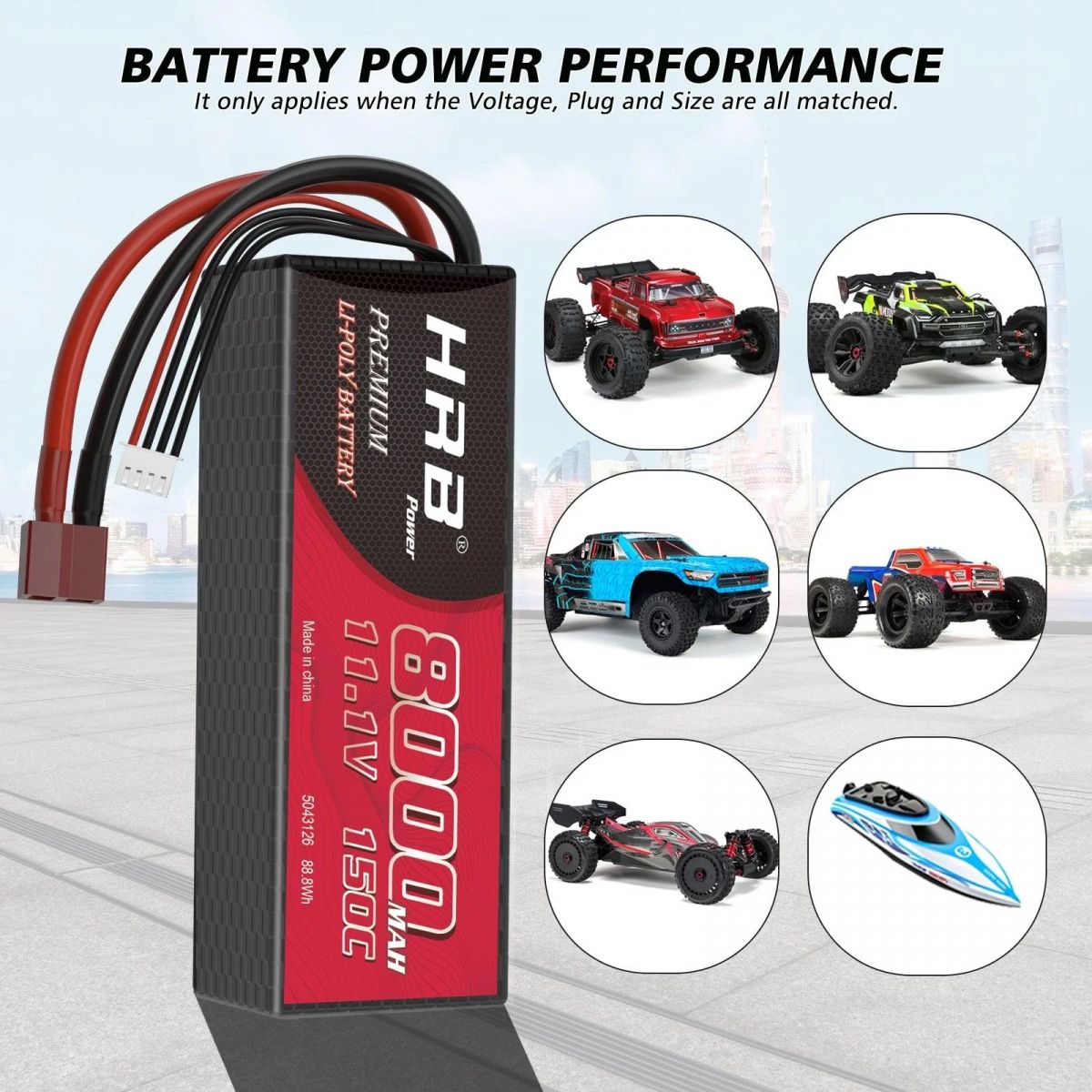 HRB RC LiPo аккумулятор 3S/4S/6S 6000-9500mAh 50C-150C 7.4-22.2V жесткий кейс для радиоуправляемых моделей HRB RC LiPo аккумулятор 3S/4S/6S 6000-9500mAh 50C-150C 7.4-22.2V жесткий кейс для радиоуправляемых моделей
