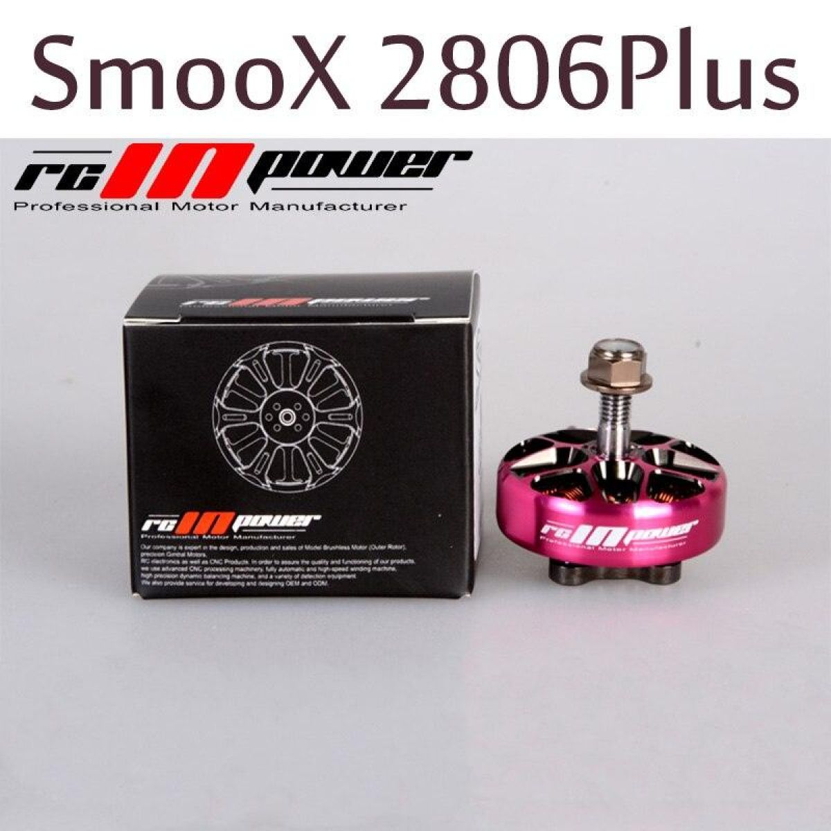 Бесколлекторный мотор RCINPOWER SmooX 2806 Plus 1350KV/1750KV для 7" пропеллера, FPV дроны Бесколлекторный мотор RCINPOWER SmooX 2806 Plus 1350KV/1750KV для 7" пропеллера, FPV дроны