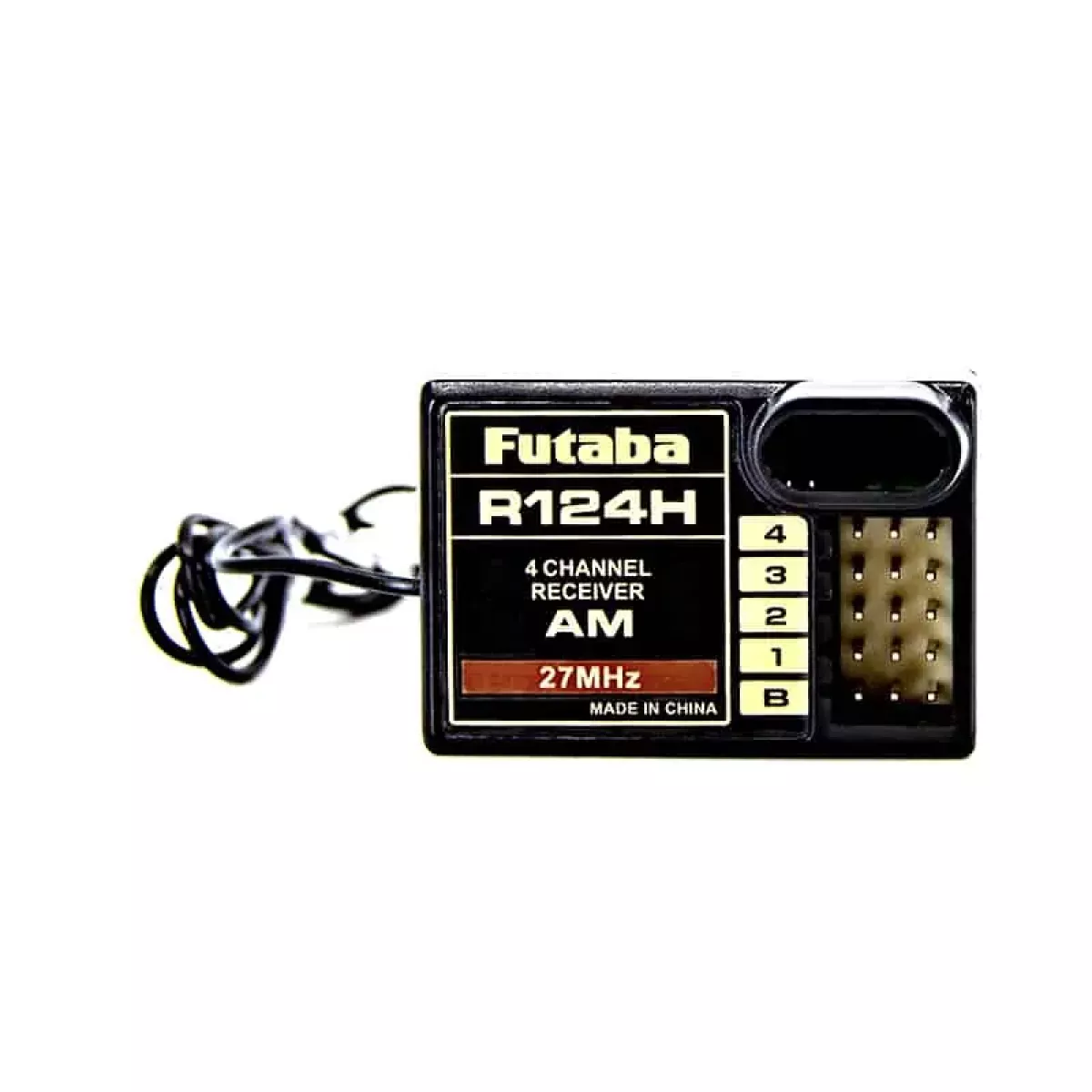 Мини-приёмник Futaba R124H AM 27 МГц, 4 канала для авиамоделей Мини-приёмник Futaba R124H AM 27 МГц, 4 канала для авиамоделей