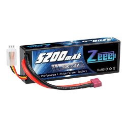 Аккумулятор Zeee 5200mAh 7.4V 50C 2S LiPo с разъёмом Deans для RC машин, лодок, дронов, вертолётов