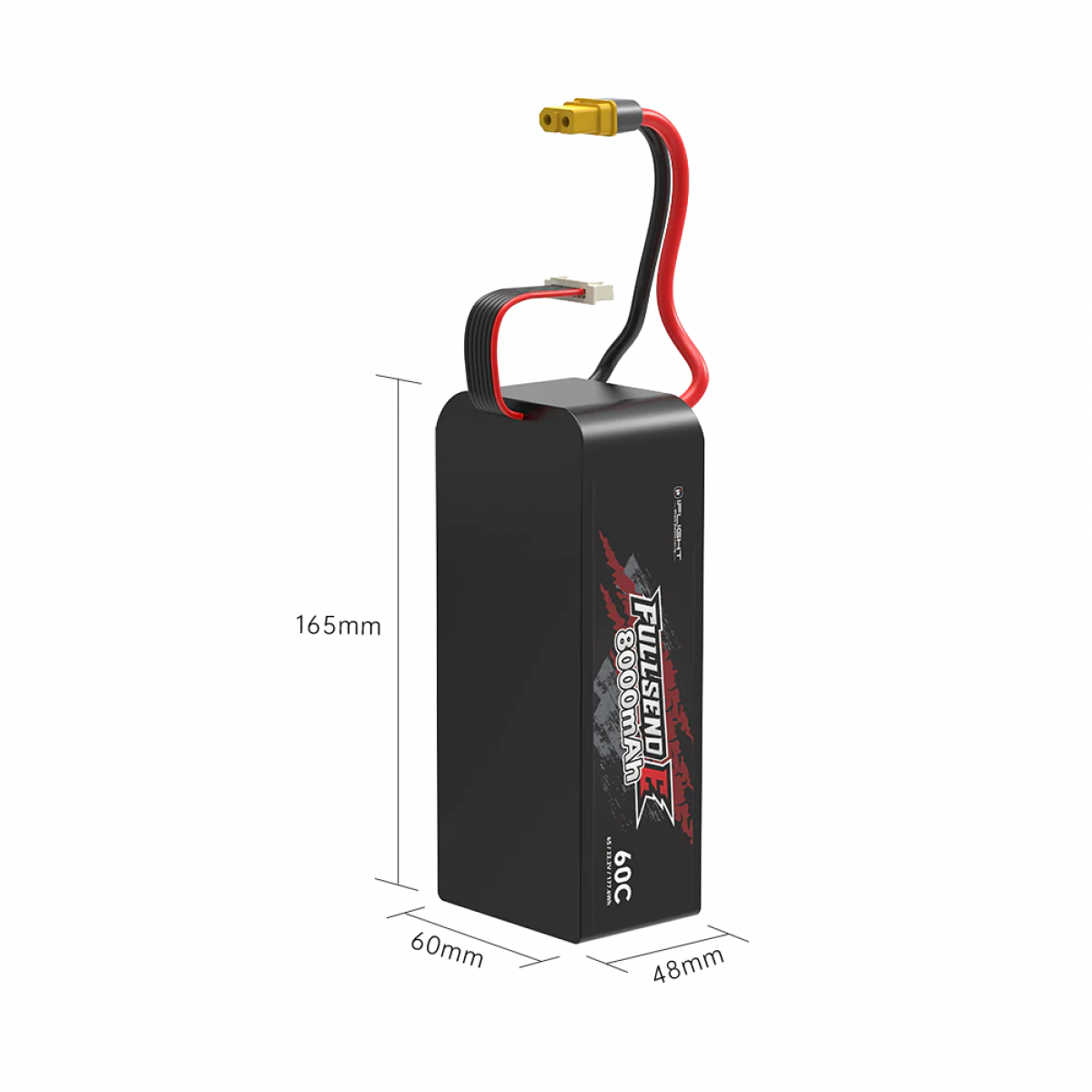 iFlight Fullsend E LiPo аккумулятор 6S1P 22.2В 8000мАч 60C с разъемом XT60 iFlight Fullsend E LiPo аккумулятор 6S1P 22.2В 8000мАч 60C с разъемом XT60