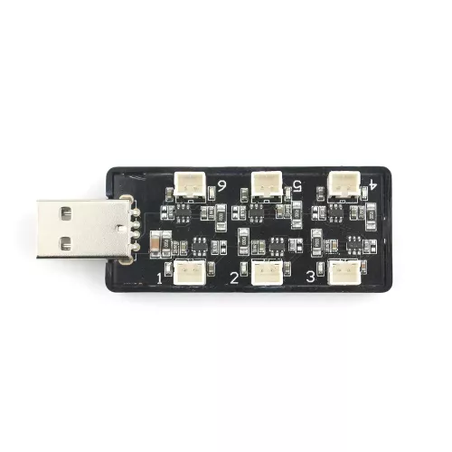 EMAX зарядное устройство 6-портовое 1S LiPo USB PH2.0 для Tinyhawk/Nanohawk FPV дронов и RC самолетов