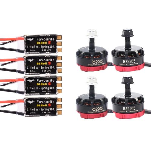 Бесколлекторный мотор RS2205 2205 2300KV + ESC LittleBee 30A BLHeli_S для FPV дрона 220–250мм