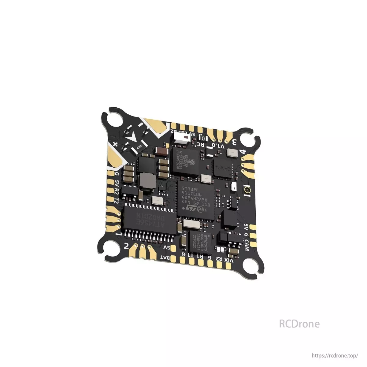 Полётный контроллер GEPRC TAKER F411-12A-E AIO 25.5x25.5мм ELRS 2.4G 12A ESC 4.2г для Whoop/Toothpick FPV Полётный контроллер GEPRC TAKER F411-12A-E AIO 25.5x25.5мм ELRS 2.4G 12A ESC 4.2г для Whoop/Toothpick FPV