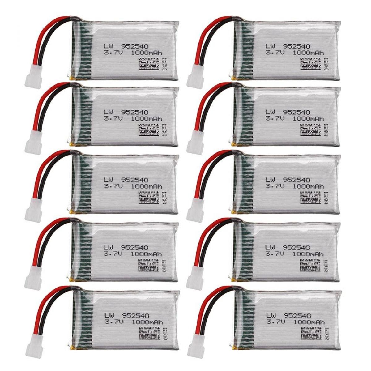 Улучшенный LiPo аккумулятор 3.7В 1000мАч 25C 952540 для Syma X5, X5C, X5S, V931, CX-30 квадрокоптер Улучшенный LiPo аккумулятор 3.7В 1000мАч 25C 952540 для Syma X5, X5C, X5S, V931, CX-30 квадрокоптер