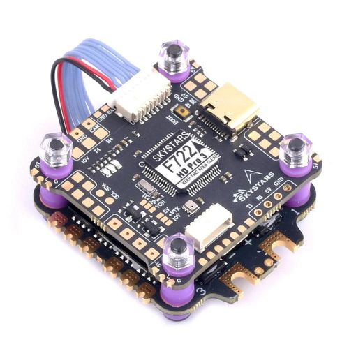 Стек Skystars F7 F722HD PRO3 OSD KO45/KO60 45A/60A 128K Blheli_32 3-6S ESC 30.5мм FPV дрон