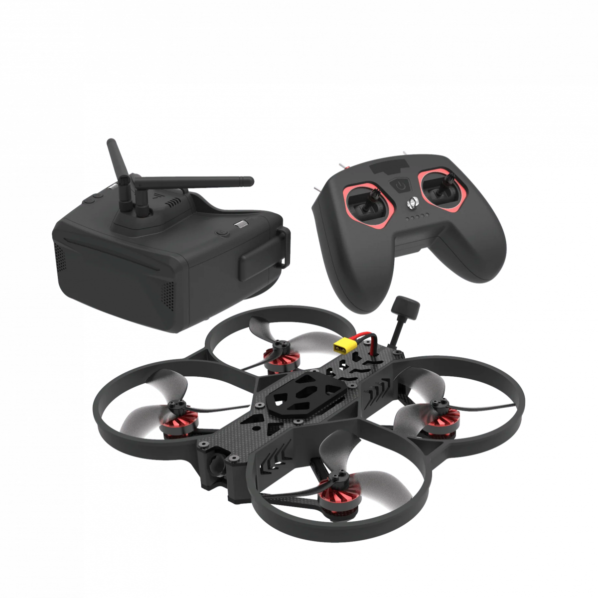 ATOMRC Seagull RTF – микро FPV гоночный квадрокоптер 3.5" 4S, пульт T8 LITE, очки Skyzone Cobra LITE ATOMRC Seagull RTF – микро FPV гоночный квадрокоптер 3.5" 4S, пульт T8 LITE, очки Skyzone Cobra LITE
