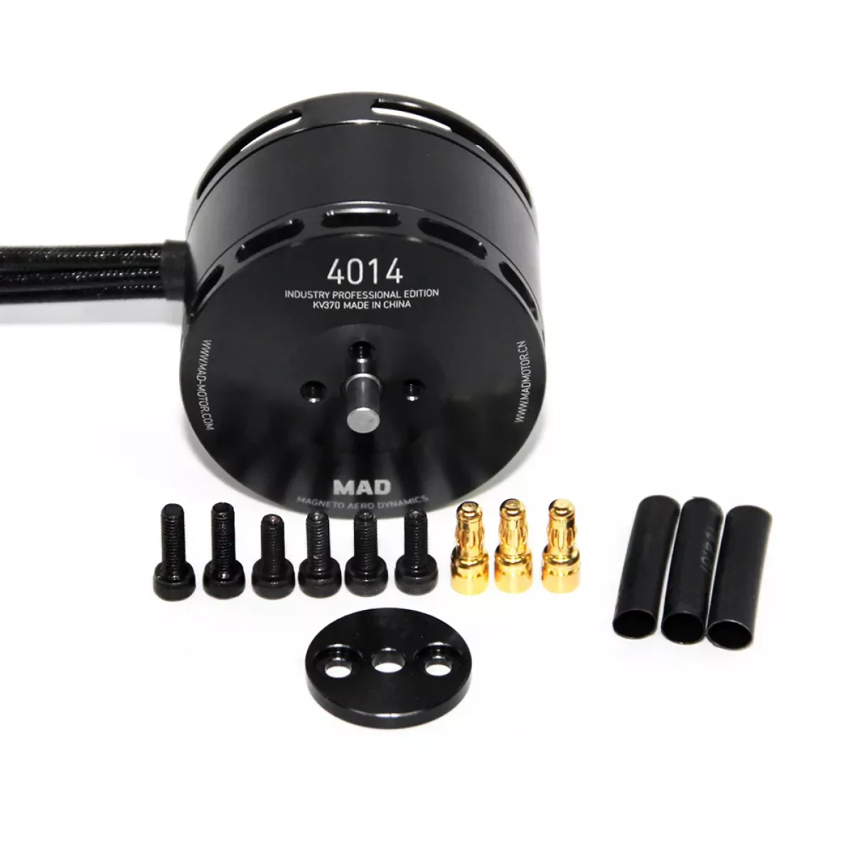 Бесколлекторный мотор MAD 4014 IPE KV370/400/450 для квадрокоптеров 4–8 кг, 6S, привязной Бесколлекторный мотор MAD 4014 IPE KV370/400/450 для квадрокоптеров 4–8 кг, 6S, привязной