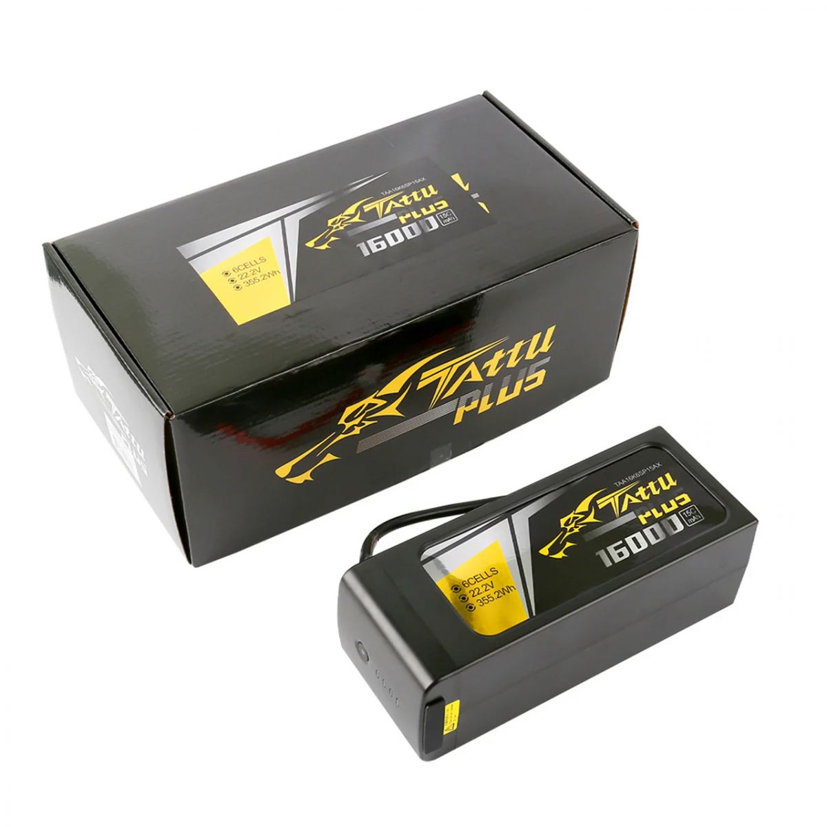 Аккумулятор Tattu Plus 16000mAh 6S 15C 22.2V LiPo с разъёмами AS150+XT150 (новая версия) Аккумулятор Tattu Plus 16000mAh 6S 15C 22.2V LiPo с разъёмами AS150+XT150 (новая версия)