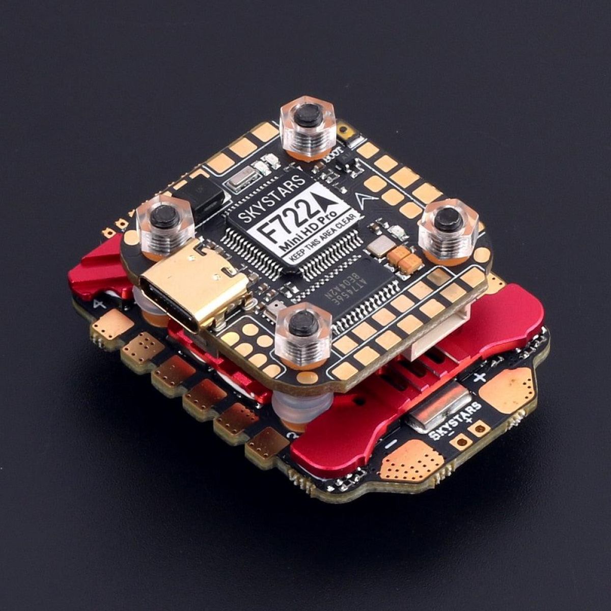 SKYSTARS F722FC & AM32 55A 4в1 ESC MINI 20×20мм Стек 3-6S Баро OSD LED DJI RC FPV Гоночный дрон SKYSTARS F722FC & AM32 55A 4в1 ESC MINI 20×20мм Стек 3-6S Баро OSD LED DJI RC FPV Гоночный дрон