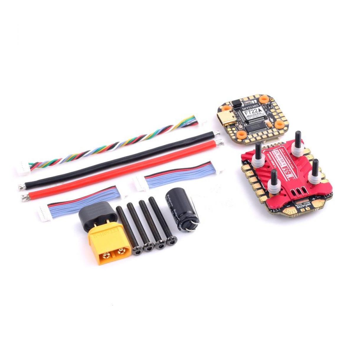 SKYSTARS F722FC & AM32 55A 4в1 ESC MINI 20×20мм Стек 3-6S Баро OSD LED DJI RC FPV Гоночный дрон SKYSTARS F722FC & AM32 55A 4в1 ESC MINI 20×20мм Стек 3-6S Баро OSD LED DJI RC FPV Гоночный дрон