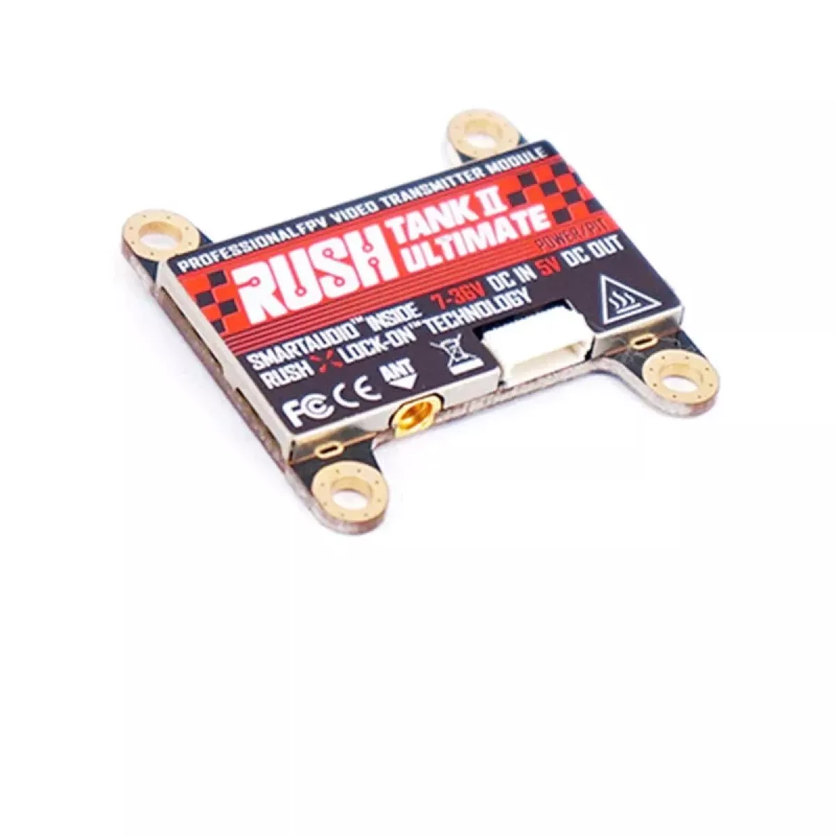 Видеопередатчик RUSHFPV TANK II ULTIMATE VTX 7-36V 48CH PIT/25/200/500/800mW для FPV дронов Видеопередатчик RUSHFPV TANK II ULTIMATE VTX 7-36V 48CH PIT/25/200/500/800mW для FPV дронов