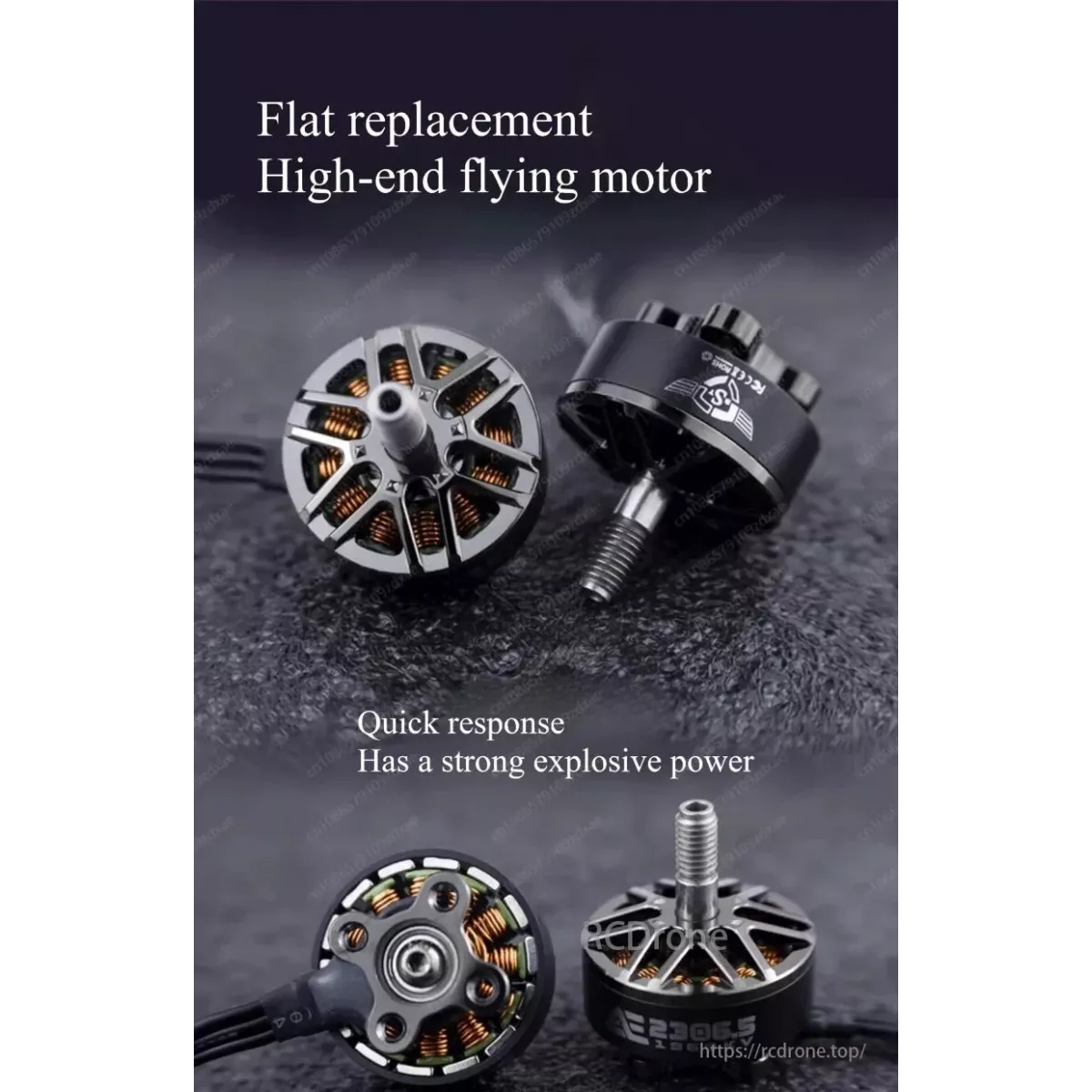 Бесколлекторный мотор AE 2306.5 V2 1960KV/1860KV 6S для FPV дронов 5 дюймов фристайл/рейсинг Бесколлекторный мотор AE 2306.5 V2 1960KV/1860KV 6S для FPV дронов 5 дюймов фристайл/рейсинг