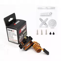 Сервопривод EMAX ES08MA II 12г, металл, 4.8В/1.6кг·см, 6В/2кг·см для RC самолёта, FPV дрона