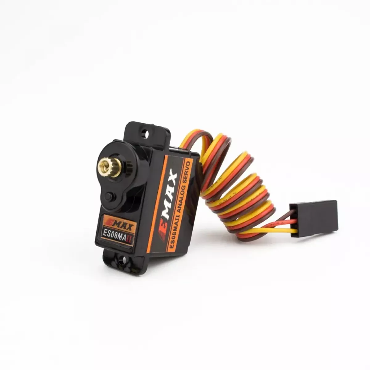 Сервопривод EMAX ES08MA II 12г, металл, 4.8В/1.6кг·см, 6В/2кг·см для RC самолёта, FPV дрона Сервопривод EMAX ES08MA II 12г, металл, 4.8В/1.6кг·см, 6В/2кг·см для RC самолёта, FPV дрона