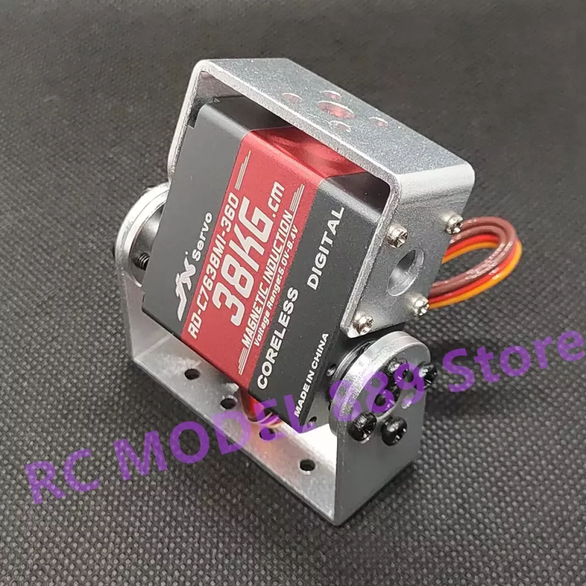JX Servo RD-C7638MI-360, 38кг·см, 360°, бесколлекторный, магнитная индукция, CNC алюминий, серво для роботов JX Servo RD-C7638MI-360, 38кг·см, 360°, бесколлекторный, магнитная индукция, CNC алюминий, серво для роботов