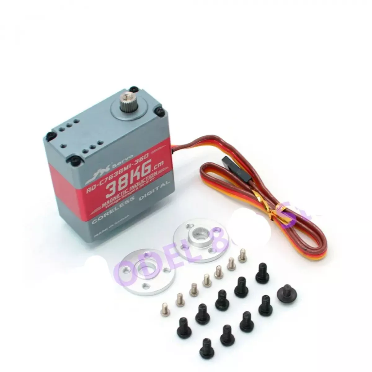 JX Servo RD-C7638MI-360, 38кг·см, 360°, бесколлекторный, магнитная индукция, CNC алюминий, серво для роботов JX Servo RD-C7638MI-360, 38кг·см, 360°, бесколлекторный, магнитная индукция, CNC алюминий, серво для роботов