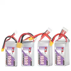 Аккумулятор GNB 2S/3S/4S/6S HV 1550mAh 60C/120C для RC автомобилей, дронов, самолётов