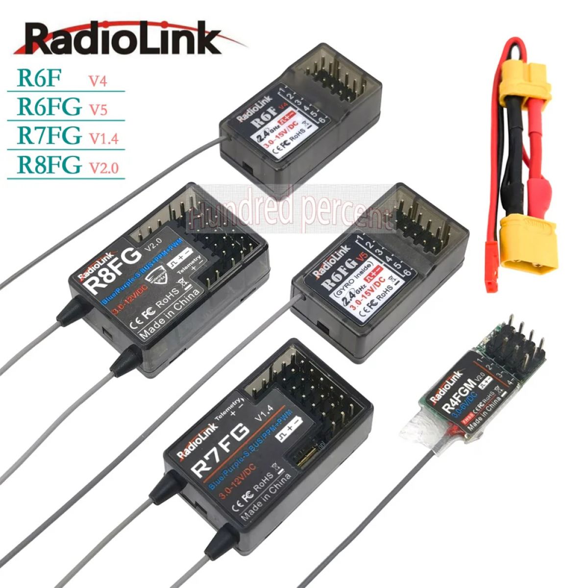 Приёмник Radiolink 2.4ГГц 6CH с гироскопом для RC4GS/R6FG V5/R7FG V1.4/R6F V4/R4FMG V2.0/R8FG/RCC6GS V3 Приёмник Radiolink 2.4ГГц 6CH с гироскопом для RC4GS/R6FG V5/R7FG V1.4/R6F V4/R4FMG V2.0/R8FG/RCC6GS V3