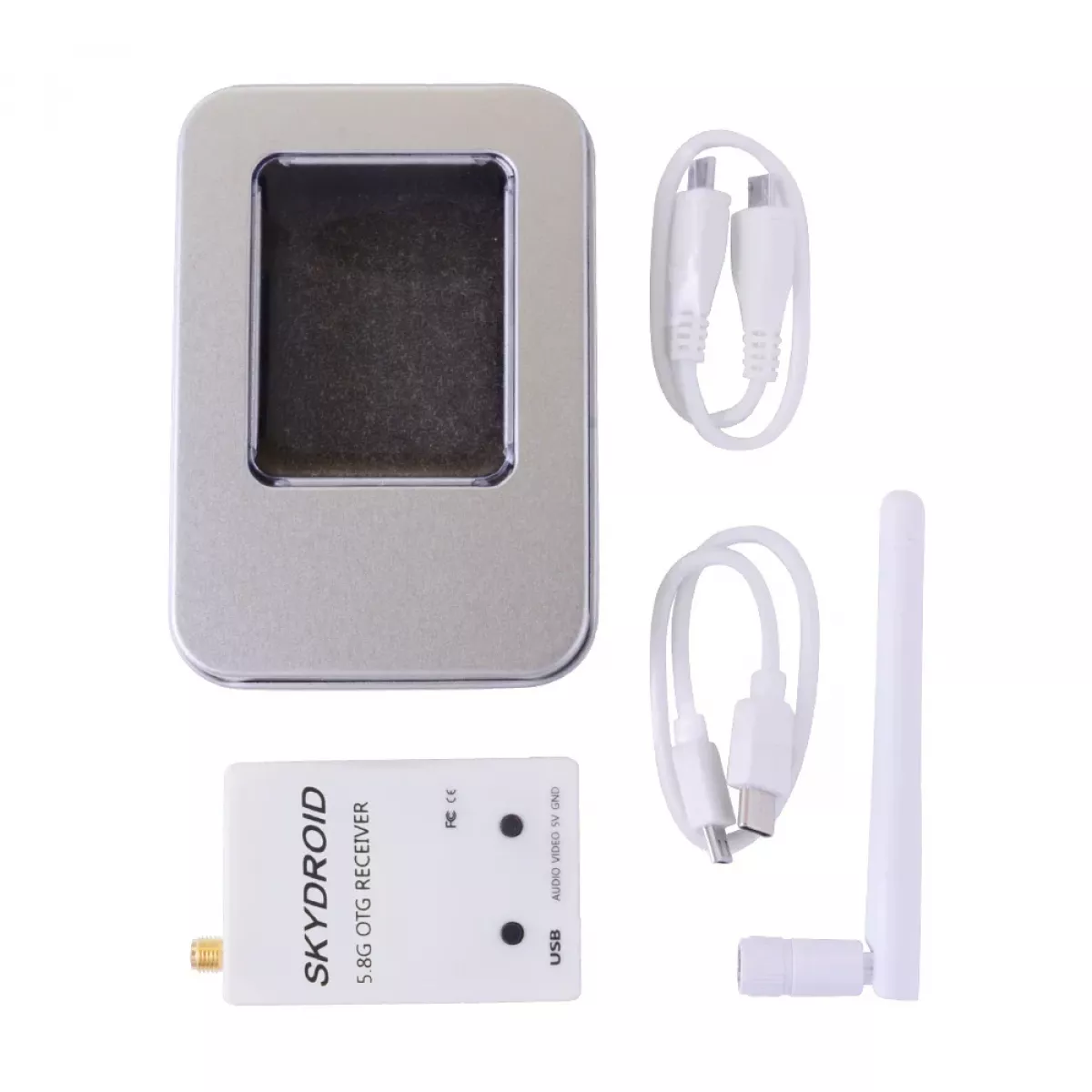 Skydroid UVC OTG 5.8G 150CH FPV приёмник видеосигнала и аудио для Android смартфонов Skydroid UVC OTG 5.8G 150CH FPV приёмник видеосигнала и аудио для Android смартфонов