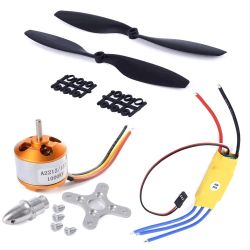 Бесколлекторный мотор A2212 1000KV + SimonK 30A ESC + пара 1045 пропеллеров для F450/F550 квадрокоптера