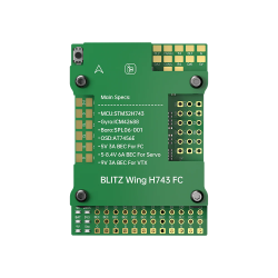 iFlight BLITZ Wing H743 — полетный контроллер для самолётов, STM32H743, INAV/Ardupilot, 8 UART, 6A BEC