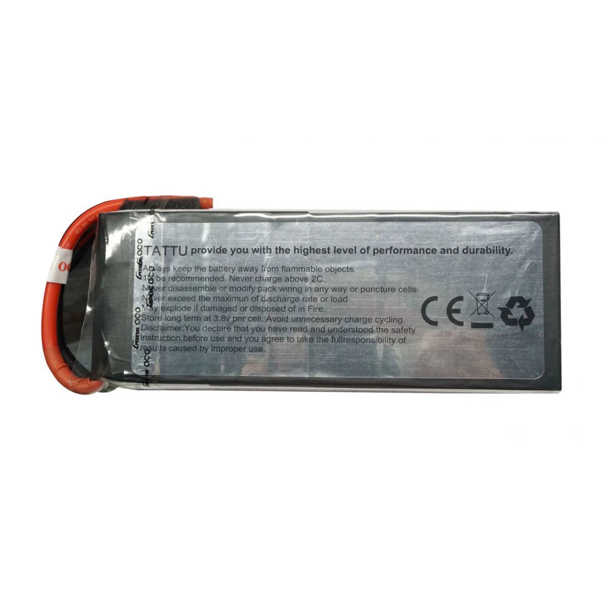 Аккумулятор LiPo Tattu 4S 10000mAh 14.8V 25C без разъема Аккумулятор LiPo Tattu 4S 10000mAh 14.8V 25C без разъема