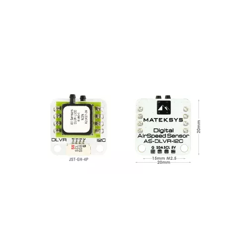 Цифровой датчик воздушной скорости Matek AS-DLVR-I2C для ArduPilot RC мультикоптеров и самолётов FPV