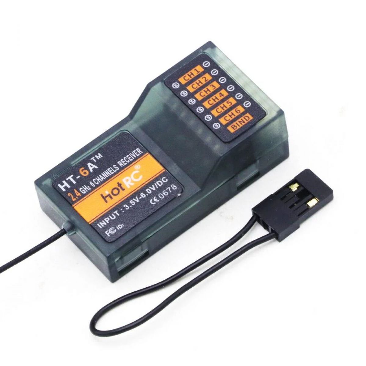 Hotrc HT-6A 2.4ГГц 6CH передатчик FHSS и 6CH приёмник для FPV дрона, самолёта, авто, катера Hotrc HT-6A 2.4ГГц 6CH передатчик FHSS и 6CH приёмник для FPV дрона, самолёта, авто, катера