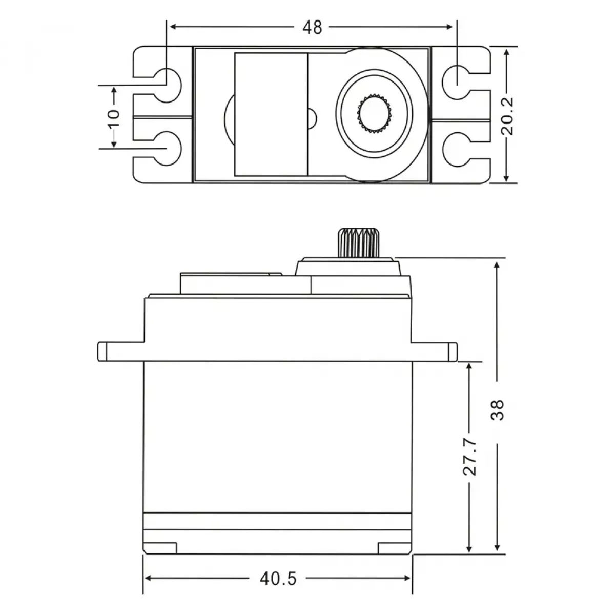 JX Servo PDI-4503HB/PS-4503HB — 3,95кг, пластиковые шестерни, стандартный цифровой/аналоговый серво для RC авто, лодок, дронов JX Servo PDI-4503HB/PS-4503HB — 3,95кг, пластиковые шестерни, стандартный цифровой/аналоговый серво для RC авто, лодок, дронов