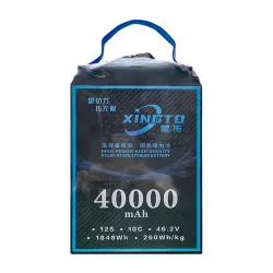 Аккумулятор XINGTO 46.2V 12S HV 40000mAh 10C LiPo – 260Втч/кг, высокая плотность для дрона