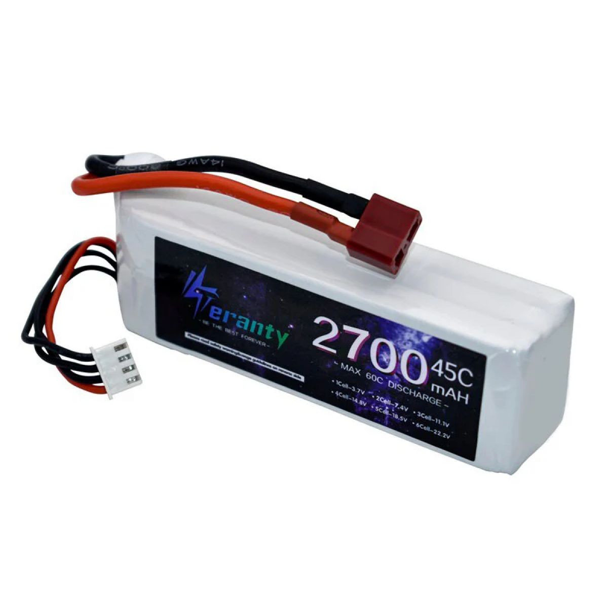 Аккумулятор LiPo 3S 11.1V 2700mAh 45C для квадрокоптера, авто, самолёта, лодки – запасной элемент Аккумулятор LiPo 3S 11.1V 2700mAh 45C для квадрокоптера, авто, самолёта, лодки – запасной элемент