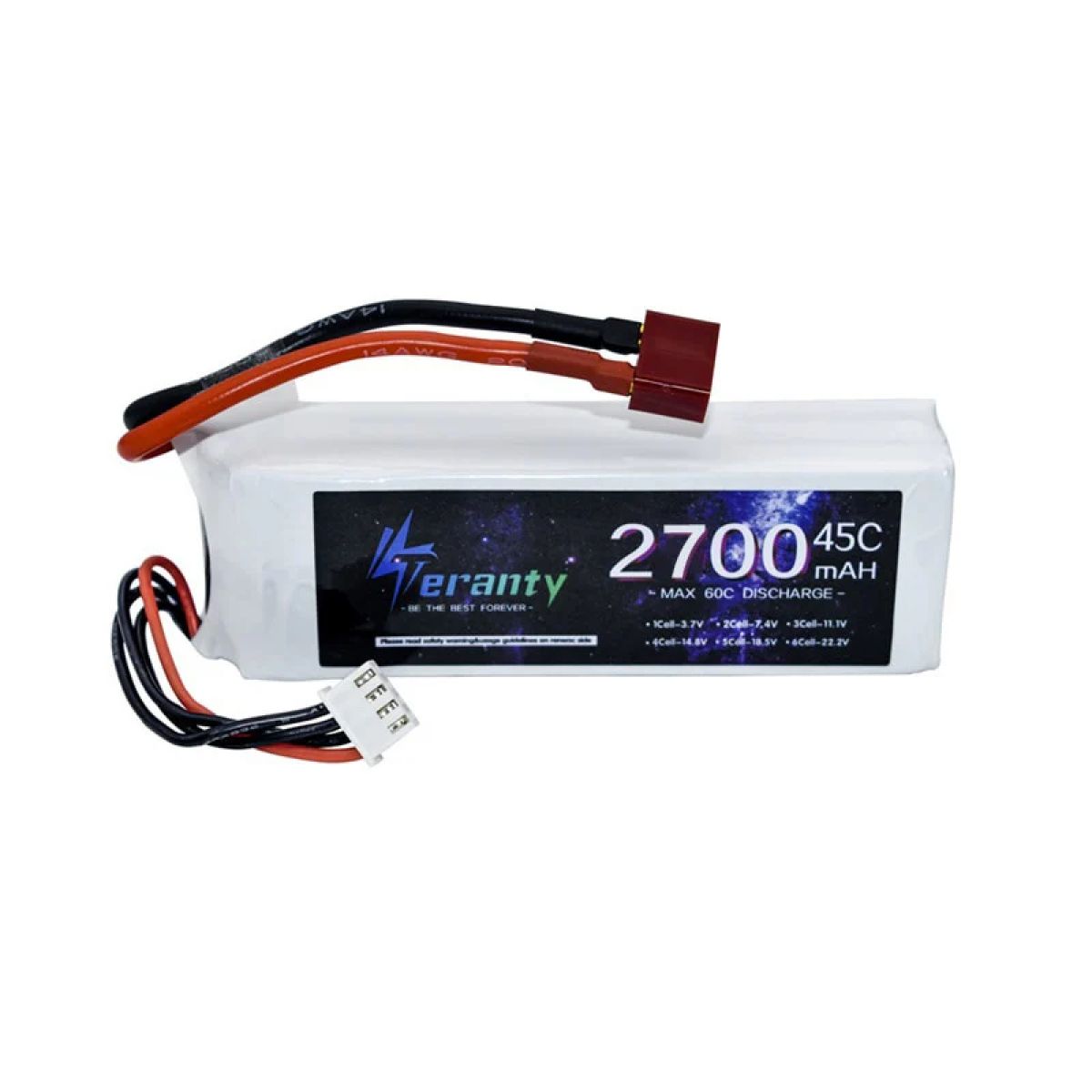 Аккумулятор LiPo 3S 11.1V 2700mAh 45C для квадрокоптера, авто, самолёта, лодки – запасной элемент Аккумулятор LiPo 3S 11.1V 2700mAh 45C для квадрокоптера, авто, самолёта, лодки – запасной элемент