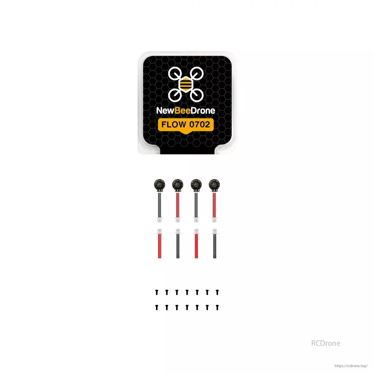 Комплект 4 мотора NewBeeDrone Flow 0702 27000KV Dual Ball Bearing 1S для Whoop FPV Комплект 4 мотора NewBeeDrone Flow 0702 27000KV Dual Ball Bearing 1S для Whoop FPV