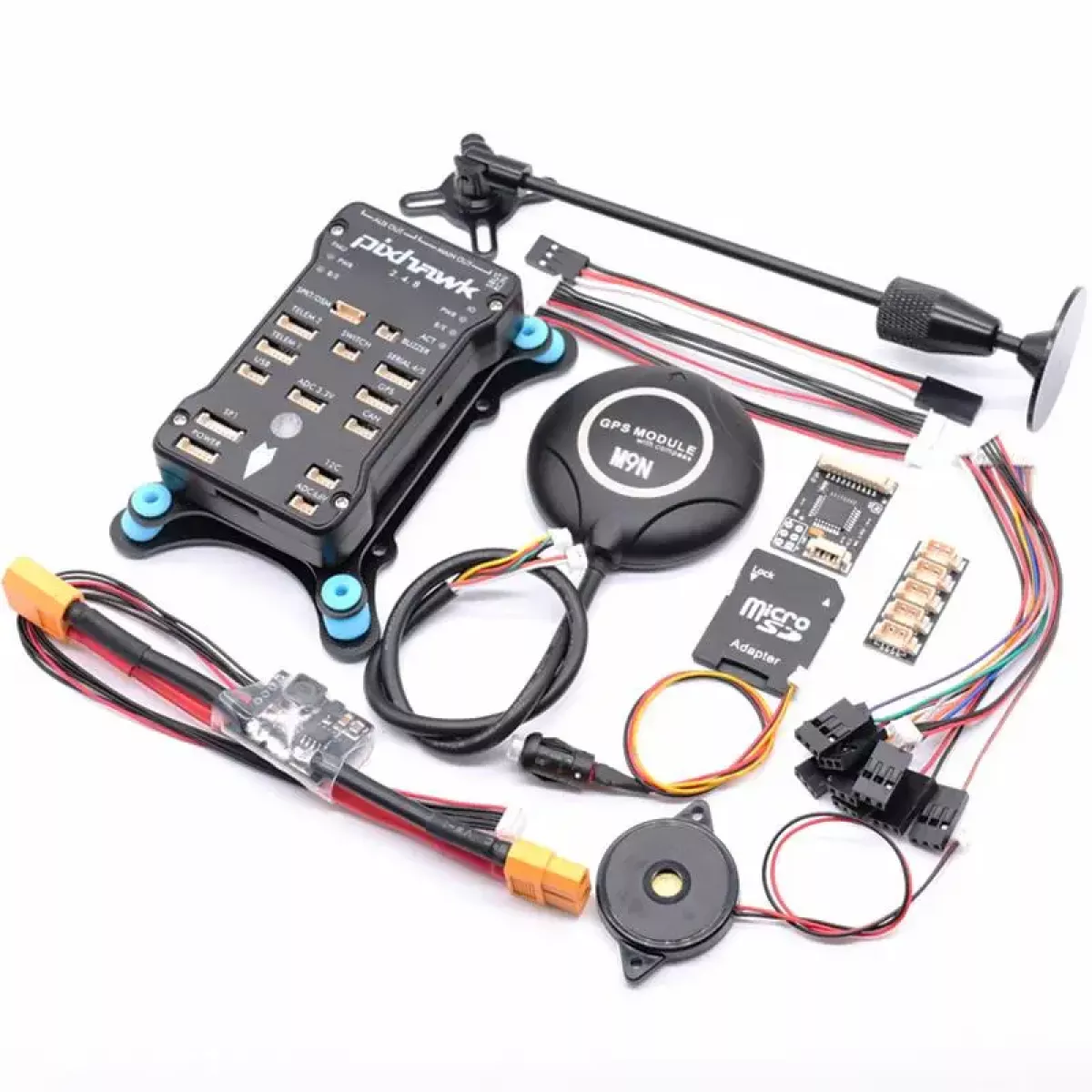 Pixhawk PX4 с GPS M9N — 32-битный полётный контроллер PIX 2.4.8, автопилот, квадрокоптер, I2C, PPM, RC Pixhawk PX4 с GPS M9N — 32-битный полётный контроллер PIX 2.4.8, автопилот, квадрокоптер, I2C, PPM, RC