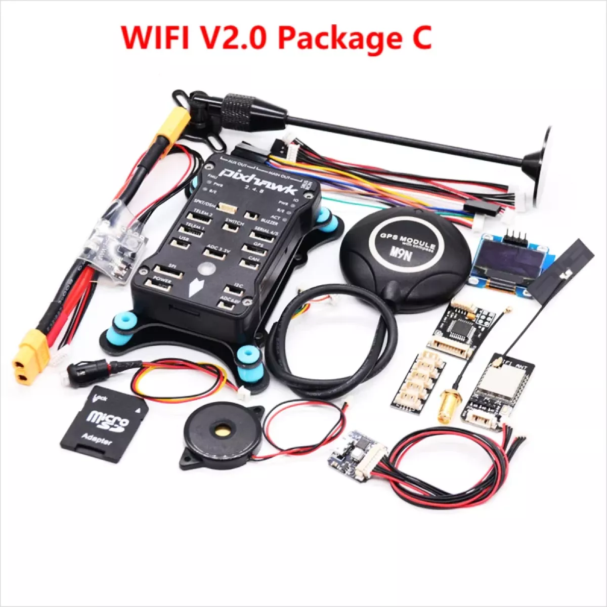 Pixhawk PX4 с GPS M9N — 32-битный полётный контроллер PIX 2.4.8, автопилот, квадрокоптер, I2C, PPM, RC Pixhawk PX4 с GPS M9N — 32-битный полётный контроллер PIX 2.4.8, автопилот, квадрокоптер, I2C, PPM, RC