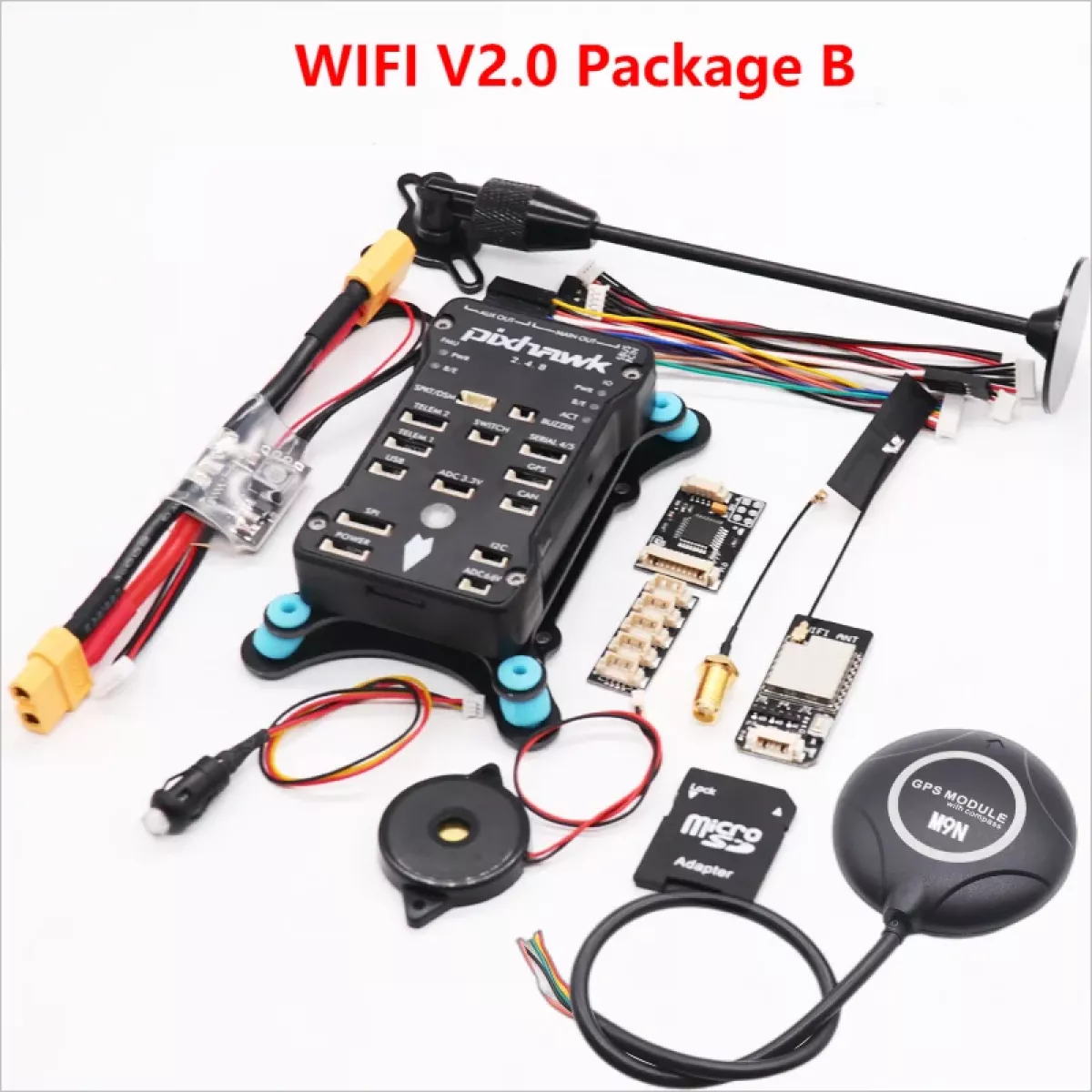 Pixhawk PX4 с GPS M9N — 32-битный полётный контроллер PIX 2.4.8, автопилот, квадрокоптер, I2C, PPM, RC Pixhawk PX4 с GPS M9N — 32-битный полётный контроллер PIX 2.4.8, автопилот, квадрокоптер, I2C, PPM, RC