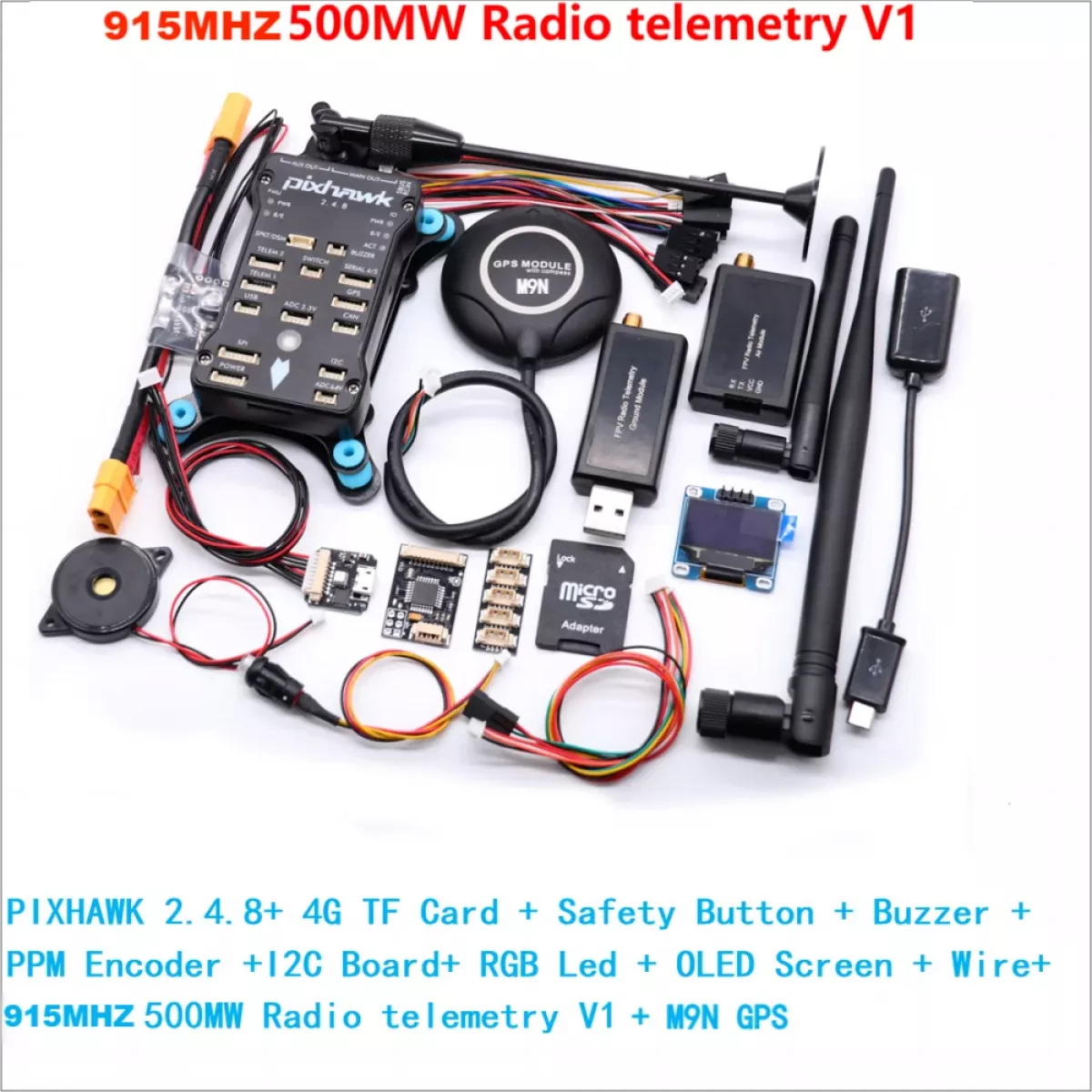 Pixhawk PX4 с GPS M9N — 32-битный полётный контроллер PIX 2.4.8, автопилот, квадрокоптер, I2C, PPM, RC Pixhawk PX4 с GPS M9N — 32-битный полётный контроллер PIX 2.4.8, автопилот, квадрокоптер, I2C, PPM, RC