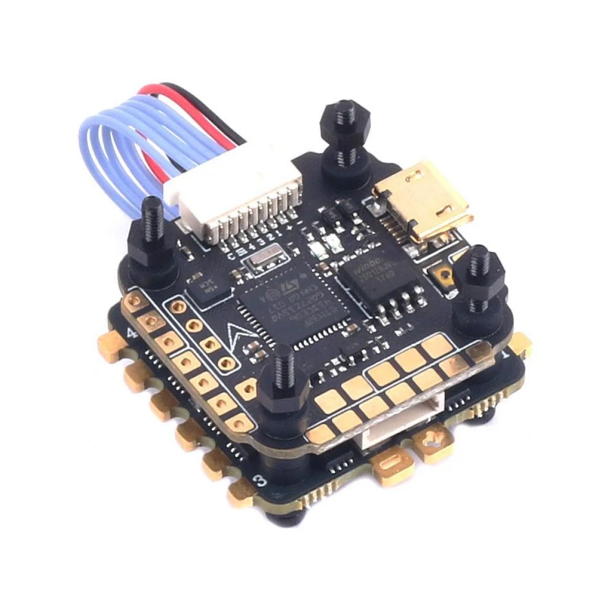 Skystars F411 Mini HD полетный контроллер + KO40 40A 3–6S ESC стек 20x20 мм для FPV дронов Betaflight Skystars F411 Mini HD полетный контроллер + KO40 40A 3–6S ESC стек 20x20 мм для FPV дронов Betaflight