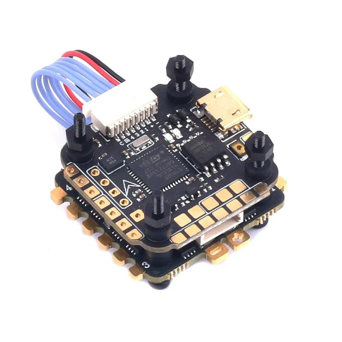 Skystars F411 Mini HD полетный контроллер + KO40 40A 3–6S ESC стек 20x20 мм для FPV дронов Betaflight Skystars F411 Mini HD полетный контроллер + KO40 40A 3–6S ESC стек 20x20 мм для FPV дронов Betaflight