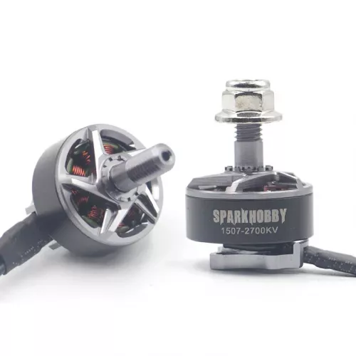 Бесколлекторный мотор Sparkhobby 1507 2700KV/3750KV, вал 5мм, 3–6S для FPV дрона 3"