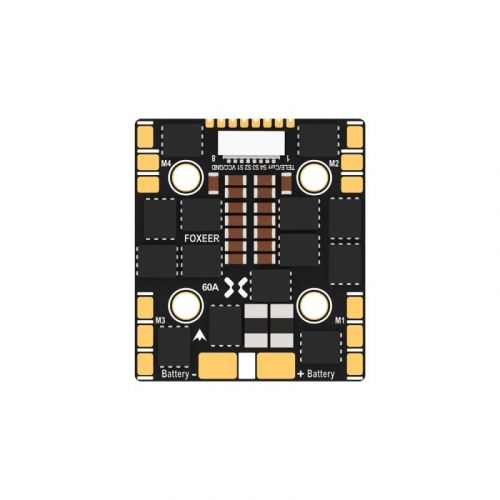 Foxeer Reaper F4 Slim Mini ESC 128K 60A BL32 4в1 9–40В 20мм M3 для квадрокоптеров