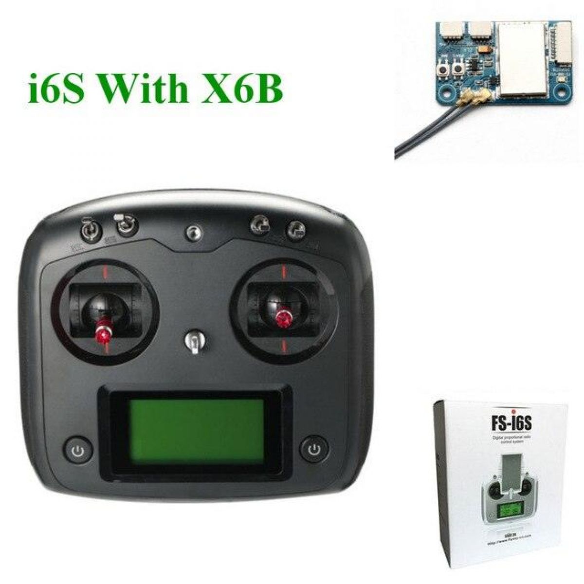 Передатчик FS-i6S Flysky 10CH 2.4G с приёмником FS-iA6B/FS-IA10B для квадрокоптеров и FPV Racing Передатчик FS-i6S Flysky 10CH 2.4G с приёмником FS-iA6B/FS-IA10B для квадрокоптеров и FPV Racing