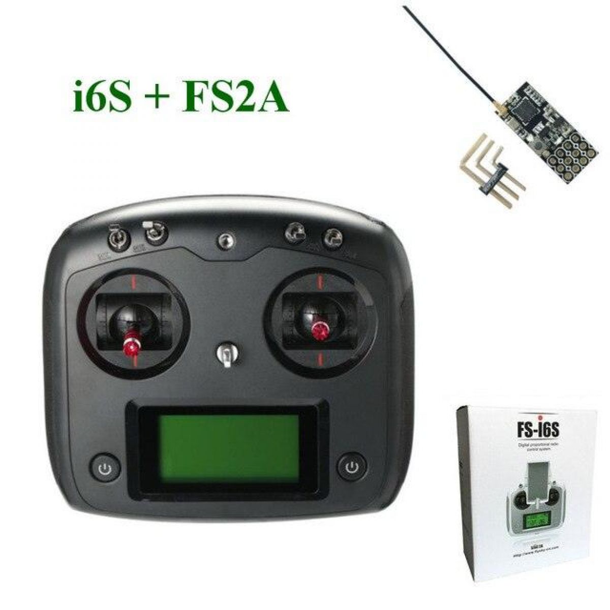 Передатчик FS-i6S Flysky 10CH 2.4G с приёмником FS-iA6B/FS-IA10B для квадрокоптеров и FPV Racing Передатчик FS-i6S Flysky 10CH 2.4G с приёмником FS-iA6B/FS-IA10B для квадрокоптеров и FPV Racing