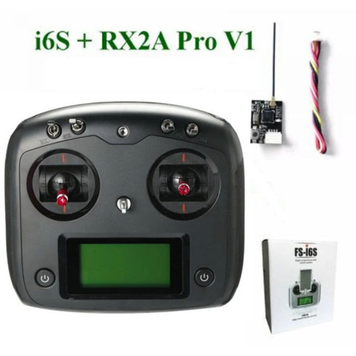 Передатчик FS-i6S Flysky 10CH 2.4G с приёмником FS-iA6B/FS-IA10B для квадрокоптеров и FPV Racing Передатчик FS-i6S Flysky 10CH 2.4G с приёмником FS-iA6B/FS-IA10B для квадрокоптеров и FPV Racing