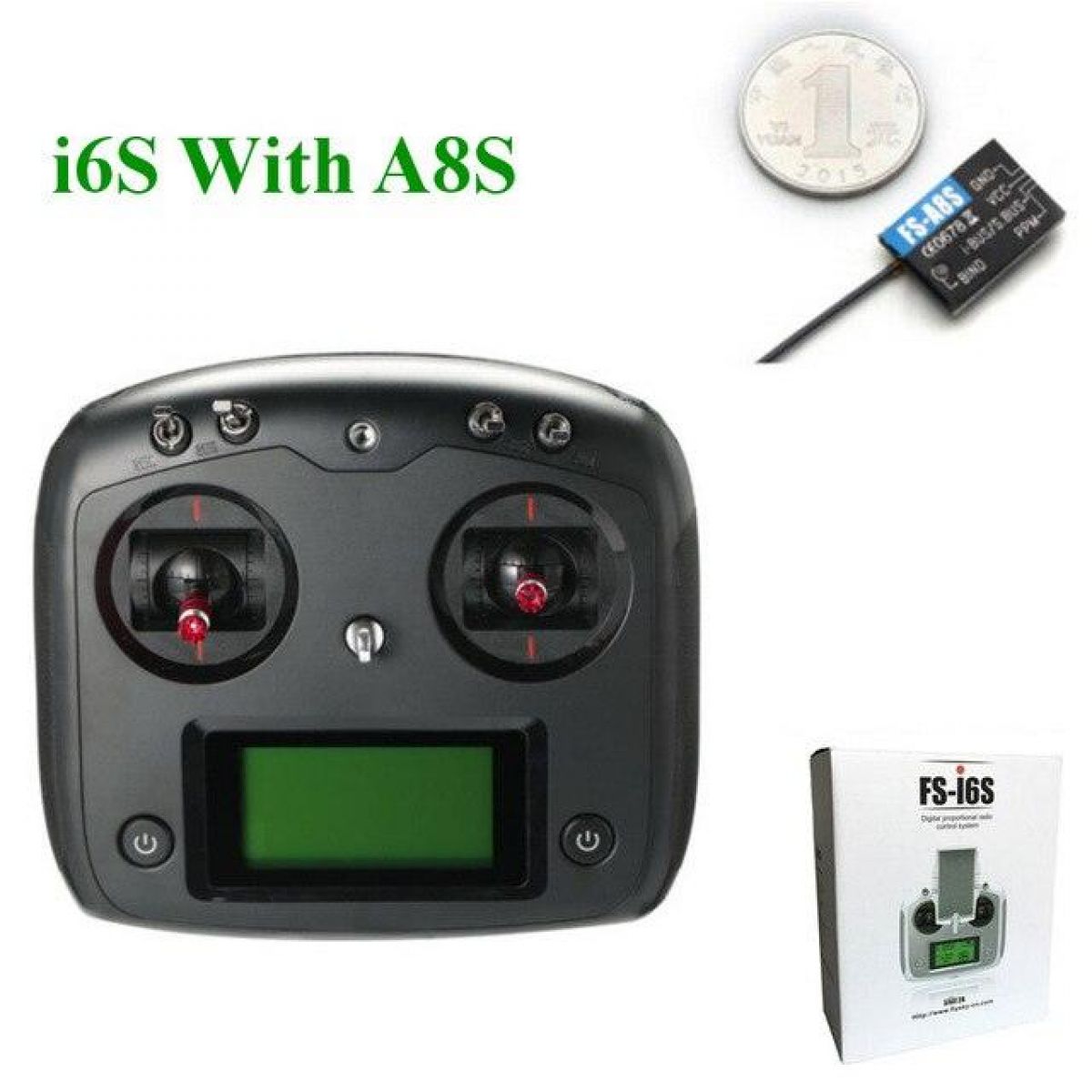 Передатчик FS-i6S Flysky 10CH 2.4G с приёмником FS-iA6B/FS-IA10B для квадрокоптеров и FPV Racing Передатчик FS-i6S Flysky 10CH 2.4G с приёмником FS-iA6B/FS-IA10B для квадрокоптеров и FPV Racing