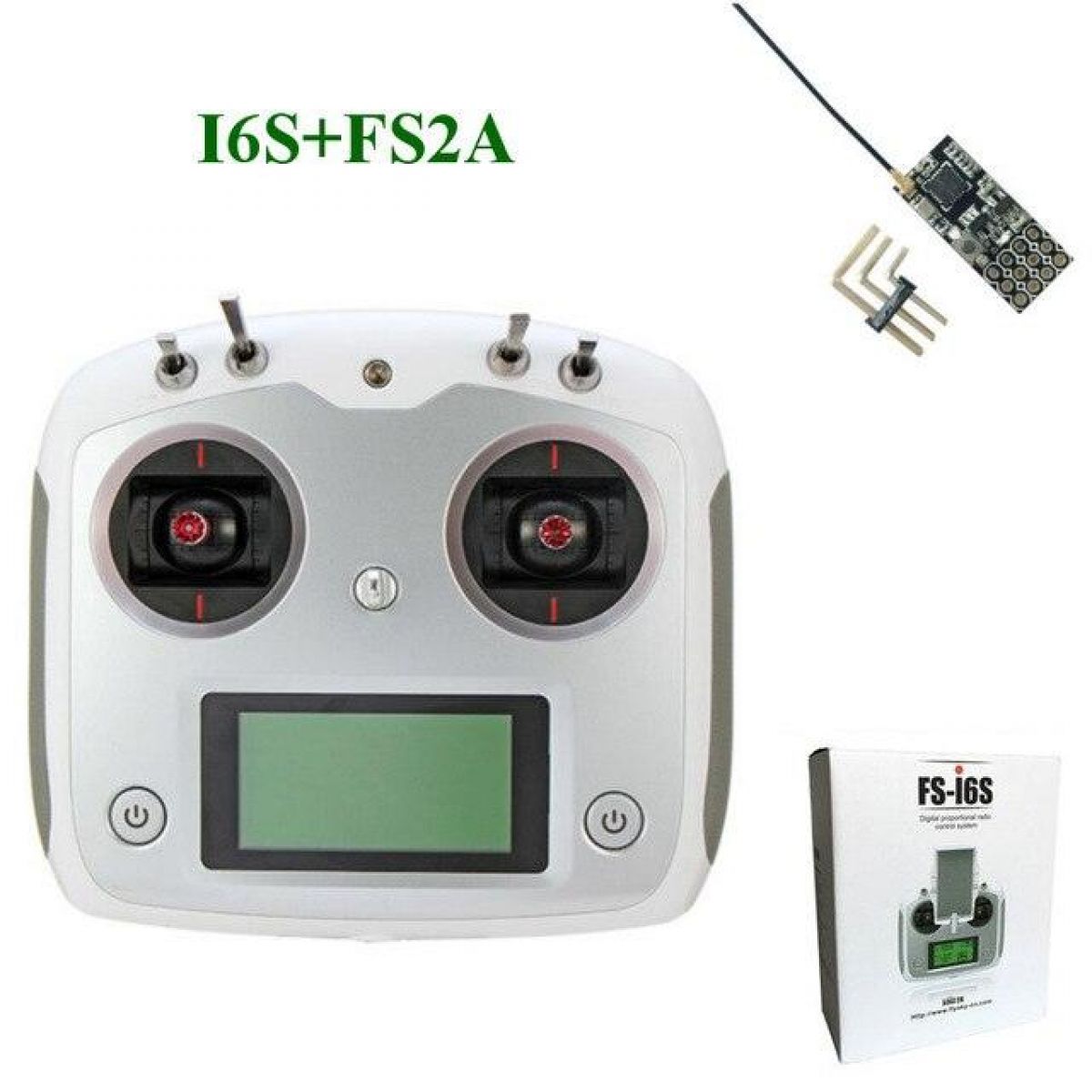 Передатчик FS-i6S Flysky 10CH 2.4G с приёмником FS-iA6B/FS-IA10B для квадрокоптеров и FPV Racing Передатчик FS-i6S Flysky 10CH 2.4G с приёмником FS-iA6B/FS-IA10B для квадрокоптеров и FPV Racing