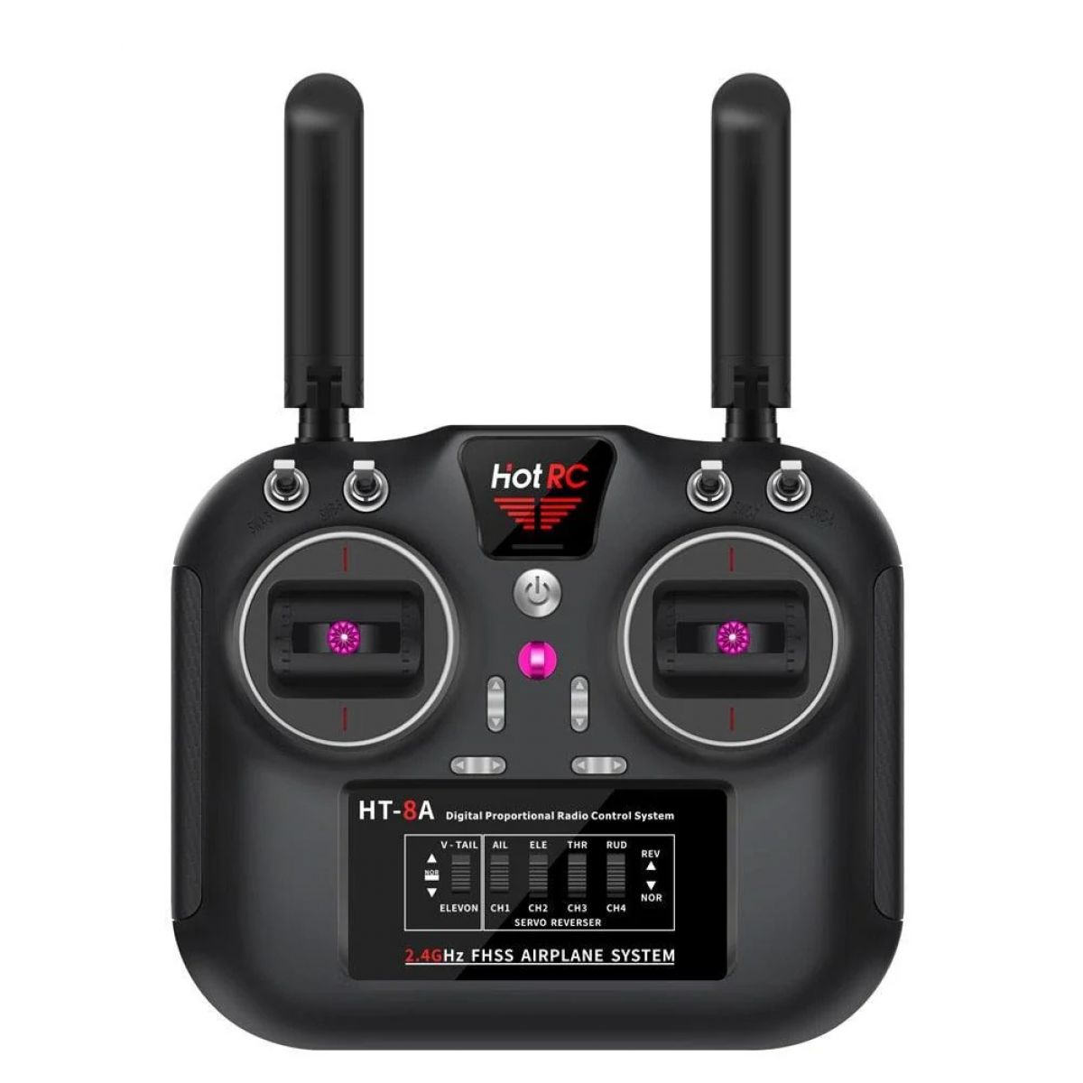 Пульт Hotrc HT-8A 2.4G 8CH FHSS + 8-канальный приёмник для FPV дрона, самолёта, вертолёта Пульт Hotrc HT-8A 2.4G 8CH FHSS + 8-канальный приёмник для FPV дрона, самолёта, вертолёта